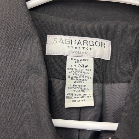 Sag Harbor Black Women's Blazer 24W - Picture 4 of 5